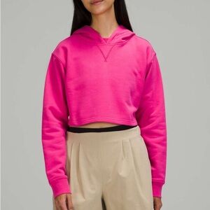 Lululemon All Yours Cropped Hoodie Sonic Pink